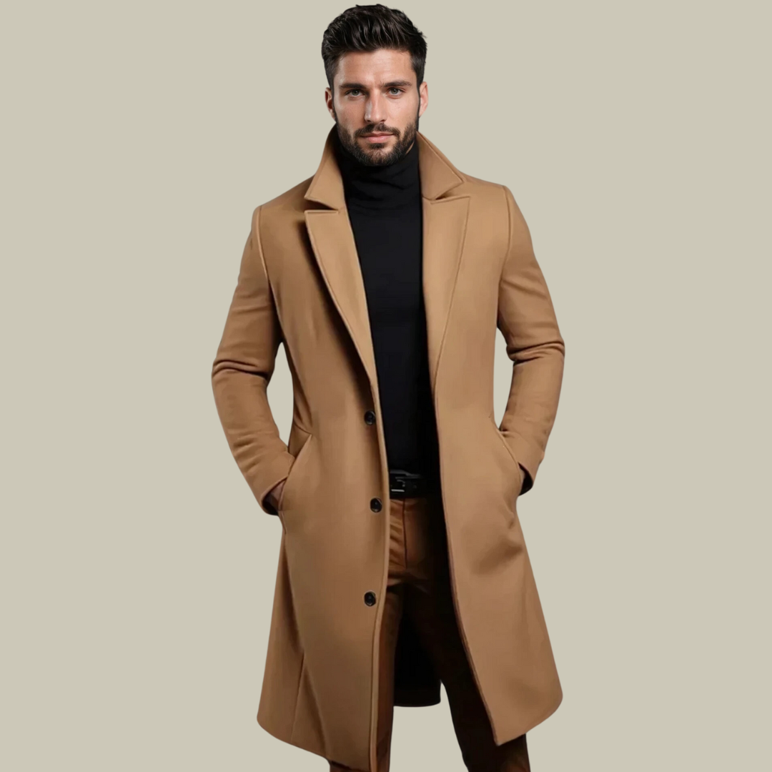 Cappotto Elegante Lungo – Stile Sofisticato & Massimo Comfort